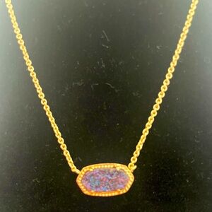 Kendra Scott Elisa multicolor drusy necklace